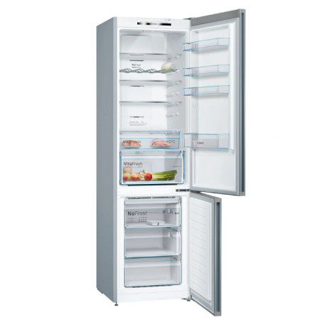 BOSCH KGN39VIEB Ελεύθερος ψυγειοκαταψύκτης 203 x 60 cm Inox